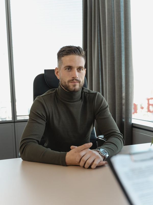 Professional businessman in formal corporate setting